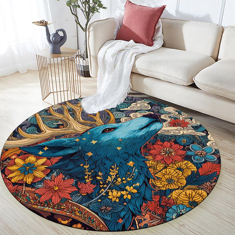 Patterned Animals Round Area Rug,Carpet Rug for Living Room Bedroom Sofa Playroom Decor,Non-slip Floor Mat 80cmx80cm
Patterned Animals Round Area Rug,Carpet Rug for Living Room Bedroom Sofa Playroom Decor,Non-slip Floor Mat 80cmx80cm
