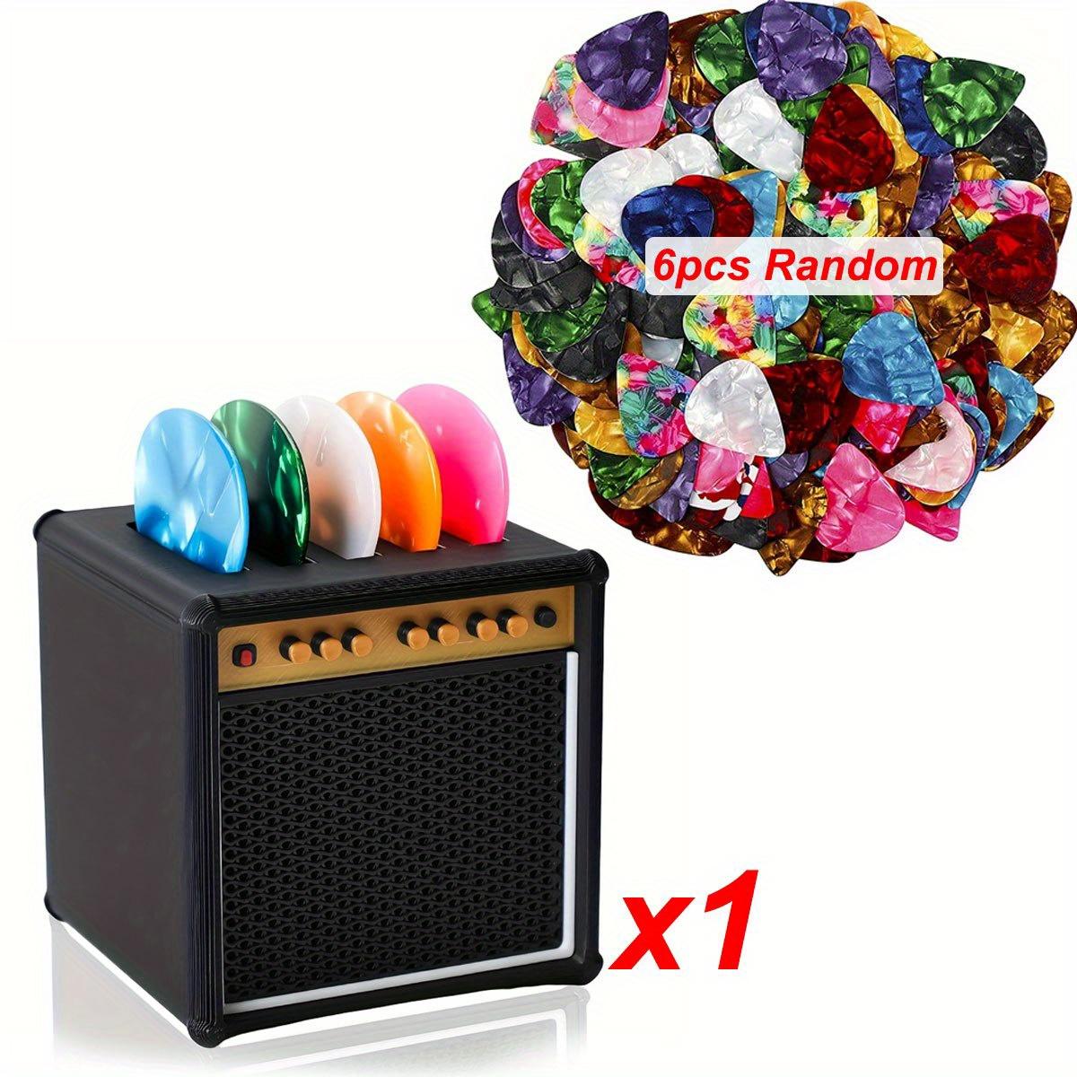 Portable Guitar Pick Stand with 6 Multi-Colored Picks - Guitar Speaker Model Pop Style Storage Organizer ZSY
Portable Guitar Pick Stand with 6 Multi-Colored Picks - Guitar Speaker Model Pop Style Storage Organizer ZSY