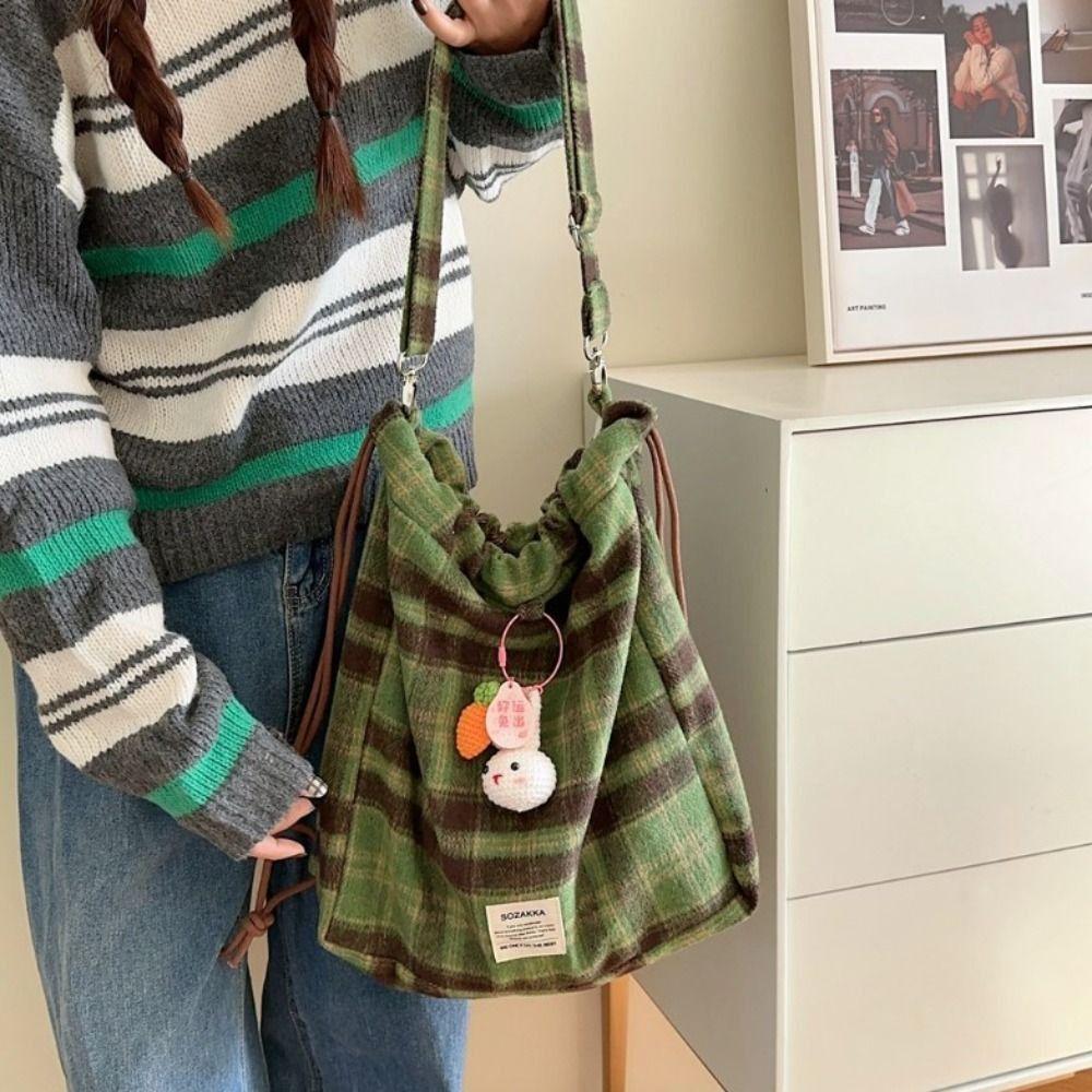 Korean Style Plaid Drawstring Backpack Aesthetic Y2k Schoolbag Checkered Drawstring Bag Women Style F
Korean Style Plaid Drawstring Backpack Aesthetic Y2k Schoolbag Checkered Drawstring Bag Women Style F