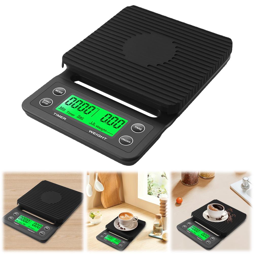 5/3kg Portable Kitchen Scales High Precision Measuring LCD Portable Coffee Scale with Timer 0.1g Drip Coffee Scale with Timer
5/3kg Portable Kitchen Scales High Precision Measuring LCD Portable Coffee Scale with Timer 0.1g Drip Coffee Scale with Timer