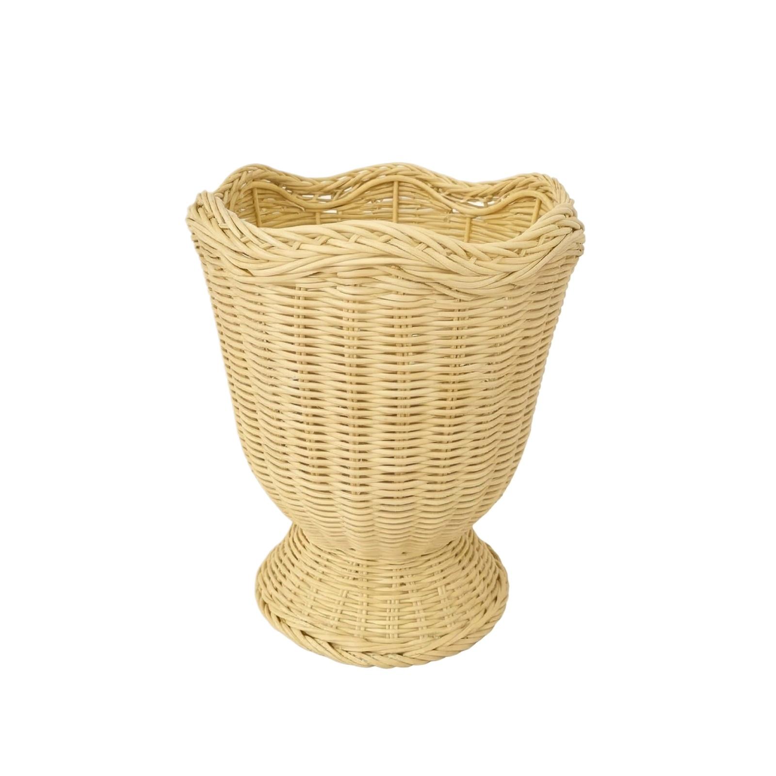 Woven Rattan Planter Pot with Pedestal Base Handmade Natural Fiber Plant Container for Indoor Outdoor Use Suitable for Various Plant Types One Size
Woven Rattan Planter Pot with Pedestal Base Handmade Natural Fiber Plant Container for Indoor Outdoor Use Suitable for Various Plant Types One Size