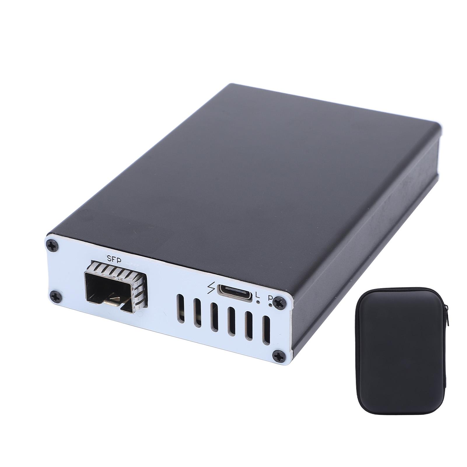 Портативна мережева карта 25G Мережева карта USB4 Оптичний інтерфейс SFP Висока швидкість Підключи та працюй Алюміній
Портативна мережева карта 25G Мережева карта USB4 Оптичний інтерфейс SFP Висока швидкість Підключи та працюй Алюміній