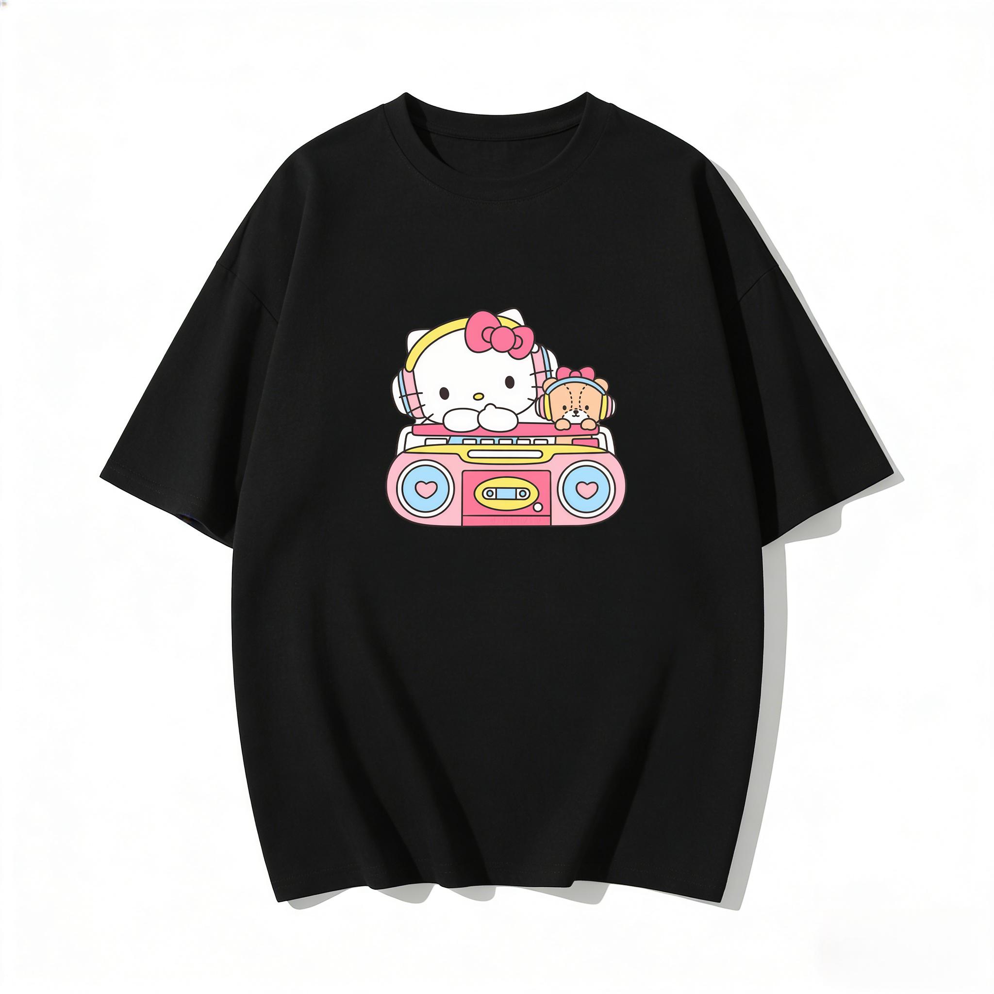 2026 Summer Hello Kitty Cartoon Printed Short Sleeve Pure Cotton Tshirts Womens Family Matching Outfits Versatile Y2k Tops Tee S
2026 Summer Hello Kitty Cartoon Printed Short Sleeve Pure Cotton Tshirts Womens Family Matching Outfits Versatile Y2k Tops Tee S