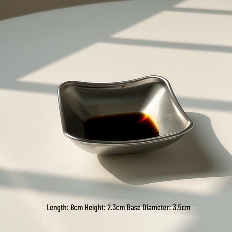 Gold Korean Stainless Steel Dipping Dish with Two or Three Compartments for Seasoning, Sauce, or Barbecue. Stainless Steel
Gold Korean Stainless Steel Dipping Dish with Two or Three Compartments for Seasoning, Sauce, or Barbecue. Stainless Steel