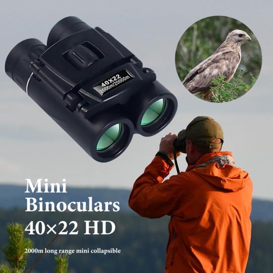 40x22 Mini Folding Binocular Telescope 2000M Long Range Portable Outdoor Travel Camping Hiking Hunting Bird Watching Concert Handheld Telescope чорний
40x22 Mini Folding Binocular Telescope 2000M Long Range Portable Outdoor Travel Camping Hiking Hunting Bird Watching Concert Handheld Telescope чорний