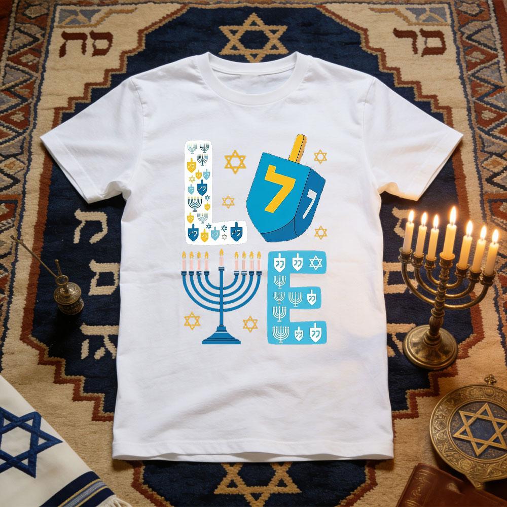 Love Cute Hanukkah Dreidel Unisexorah Chanukah Jewish Holiday TShirt Women Unisex Cotton Graphic T Shirts Festival Shortsleev 4XL
Love Cute Hanukkah Dreidel Unisexorah Chanukah Jewish Holiday TShirt Women Unisex Cotton Graphic T Shirts Festival Shortsleev 4XL