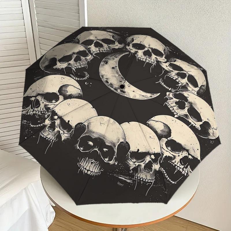 1pc Skulls Crescent Moon Circular Design Umbrella with Plastic Handle,Suitable for All Seasons Home Travel Outdoor UmbrellaDD1434
1pc Skulls Crescent Moon Circular Design Umbrella with Plastic Handle,Suitable for All Seasons Home Travel Outdoor UmbrellaDD1434