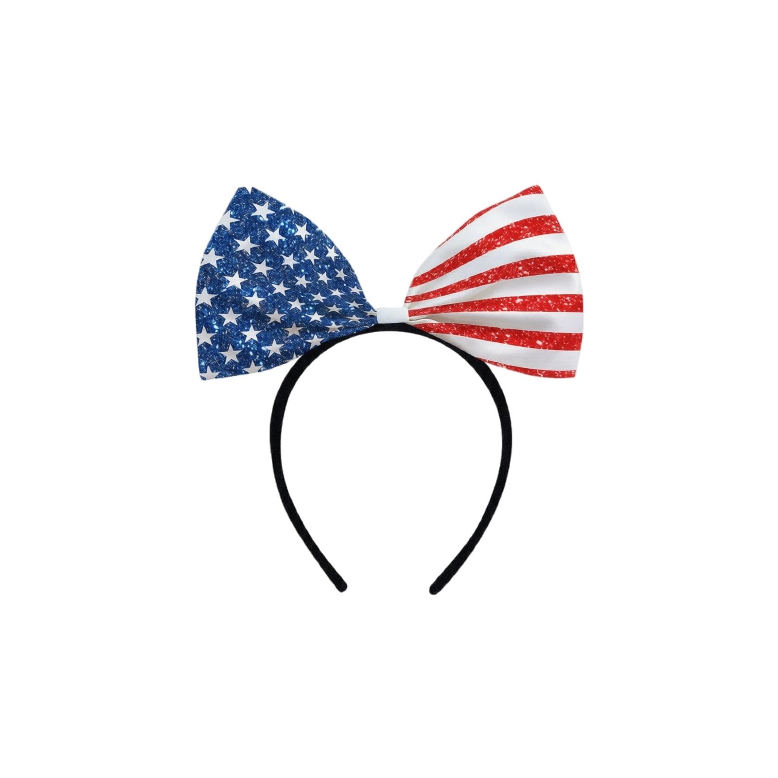 Patriotic Bow Headband Party Accessory for Independence Day Celebration Adjustable Fit Durable Material Suitable for Themed Events and Costume Parties One Size
Patriotic Bow Headband Party Accessory for Independence Day Celebration Adjustable Fit Durable Material Suitable for Themed Events and Costume Parties One Size