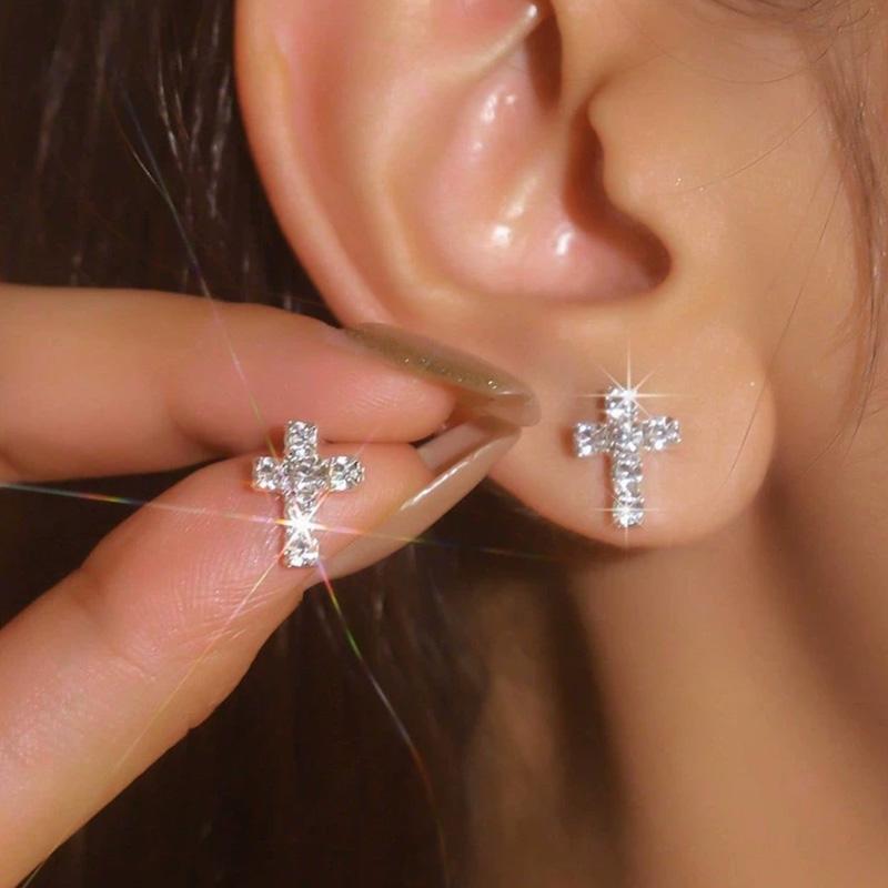 Cross Gothic Earrings Copper Color 2025 Trend Earrings Rhinestones Women s Small Fashion Zircon Party Gifts Accessories
Cross Gothic Earrings Copper Color 2025 Trend Earrings Rhinestones Women s Small Fashion Zircon Party Gifts Accessories