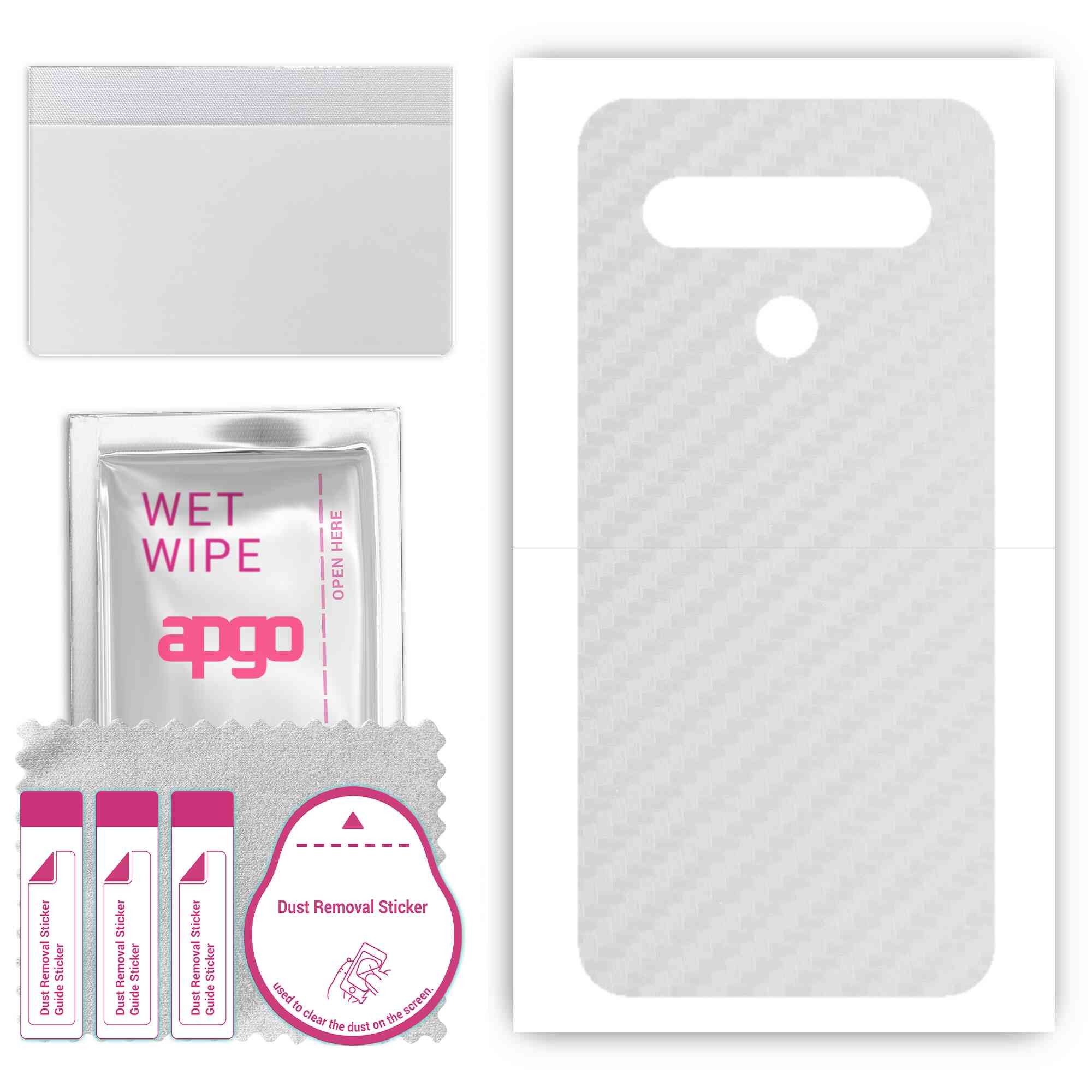 apgo Protective Skin Sticker for the back compatible with LG K61, Wrap Film, Foil, Vinyl - Pattern Transparent Carbon
apgo Protective Skin Sticker for the back compatible with LG K61, Wrap Film, Foil, Vinyl - Pattern Transparent Carbon