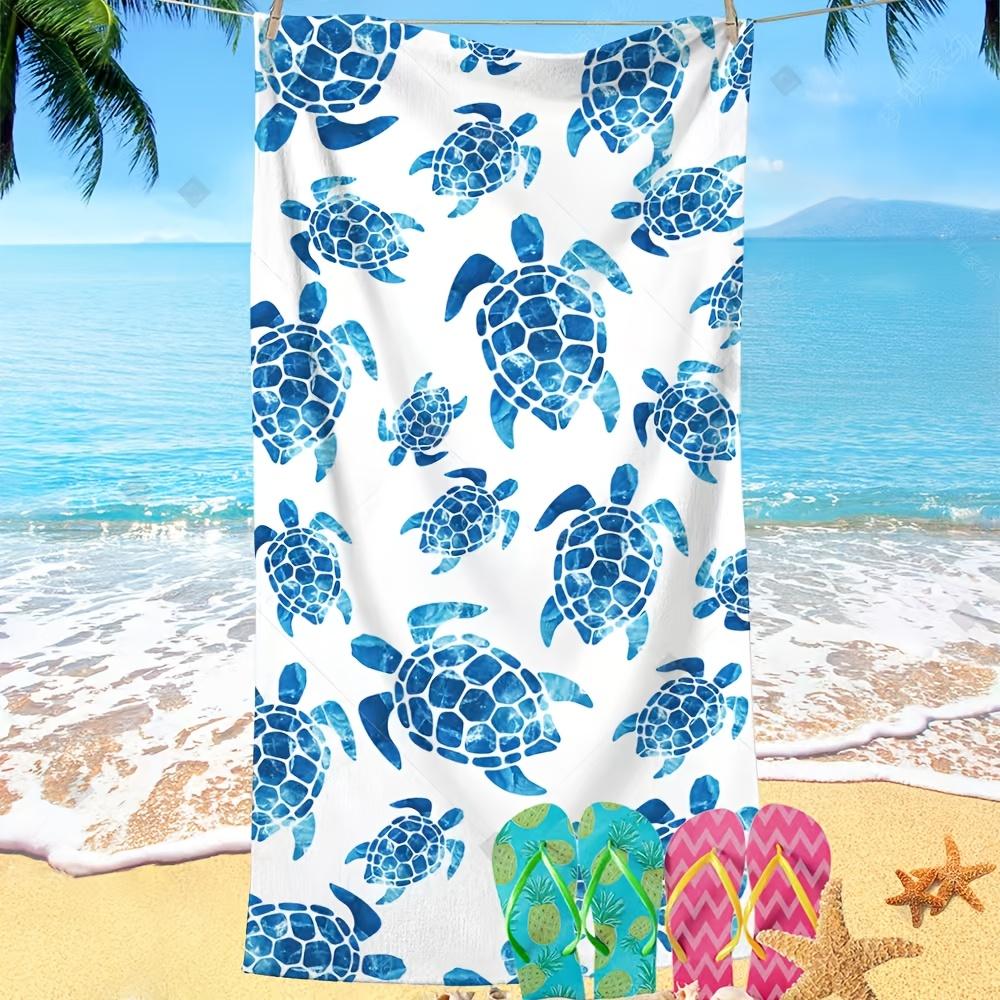 Quick Dry Soft Ultra Fine Microfiber Blue Turtle Beach Towel, 100% Polyester Modern Knit Fabric W30*H60(CM)
Quick Dry Soft Ultra Fine Microfiber Blue Turtle Beach Towel, 100% Polyester Modern Knit Fabric W30*H60(CM)
