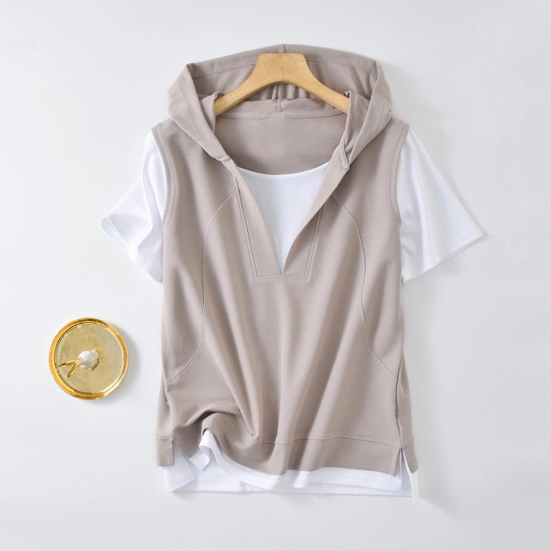 Fake Two Pieces Hooded Contrast Patchwork Casual Tops Summer New Short Sleeve Loose Fashion Short T Shirts Vintage Men Clothing S розовый
Fake Two Pieces Hooded Contrast Patchwork Casual Tops Summer New Short Sleeve Loose Fashion Short T Shirts Vintage Men Clothing S розовый