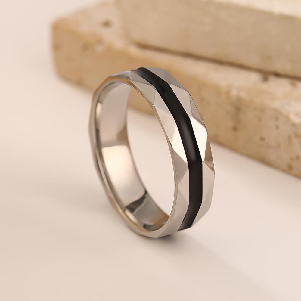 6mm Wide Black Enamel Multi-faceted Geometric Ring Women Men Minimalist Trendy Rings Couple Zircon Wedding Gift Wholesale 6
6mm Wide Black Enamel Multi-faceted Geometric Ring Women Men Minimalist Trendy Rings Couple Zircon Wedding Gift Wholesale 6