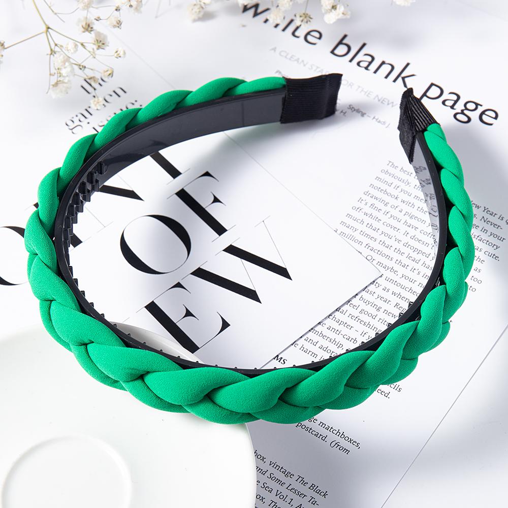 Fashion Solid Color Braid Hairbands For Women Weaving New Non-slip Headband Wide Hair Hoop Bands Bezel Hair Accessories Headwear
Fashion Solid Color Braid Hairbands For Women Weaving New Non-slip Headband Wide Hair Hoop Bands Bezel Hair Accessories Headwear