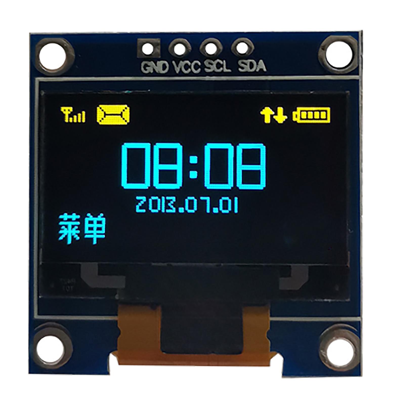 Yellow Blue Dual Color 3.3V 5V 0.96in Organic LED Display Screen Organic LED Display Module IIC I2C
Yellow Blue Dual Color 3.3V 5V 0.96in Organic LED Display Screen Organic LED Display Module IIC I2C