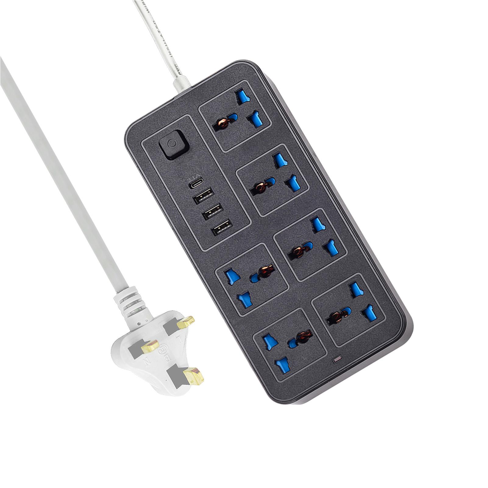 Power Strip With 6 AC Sockets &Amp; 3 USB 1 Type C Port 6FT Extension Cord Protector For Home Office Dorm Power Button Safe To
Power Strip With 6 AC Sockets &Amp; 3 USB 1 Type C Port 6FT Extension Cord Protector For Home Office Dorm Power Button Safe To