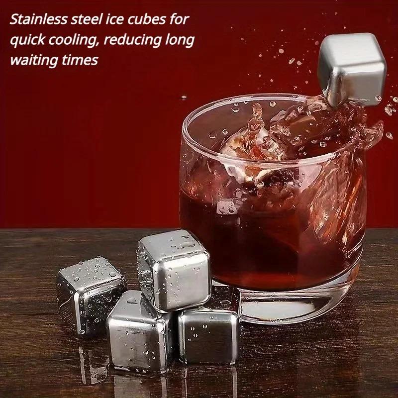4/8pcs, Stainless Steel Ice Cube, Reusable Chilling Whiskey Stones, Whiskey Stones Reusable Ice Cube For Drinking Beverage
4/8pcs, Stainless Steel Ice Cube, Reusable Chilling Whiskey Stones, Whiskey Stones Reusable Ice Cube For Drinking Beverage