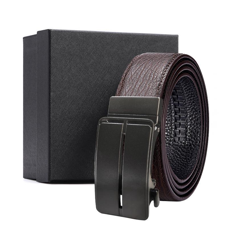 Men S Belt Men S Automatic Buckle Cowhide First Layer Brown Genuine Leather Men S Belt Gift Box Holiday Gift Set 120CM~125CM
Men S Belt Men S Automatic Buckle Cowhide First Layer Brown Genuine Leather Men S Belt Gift Box Holiday Gift Set 120CM~125CM