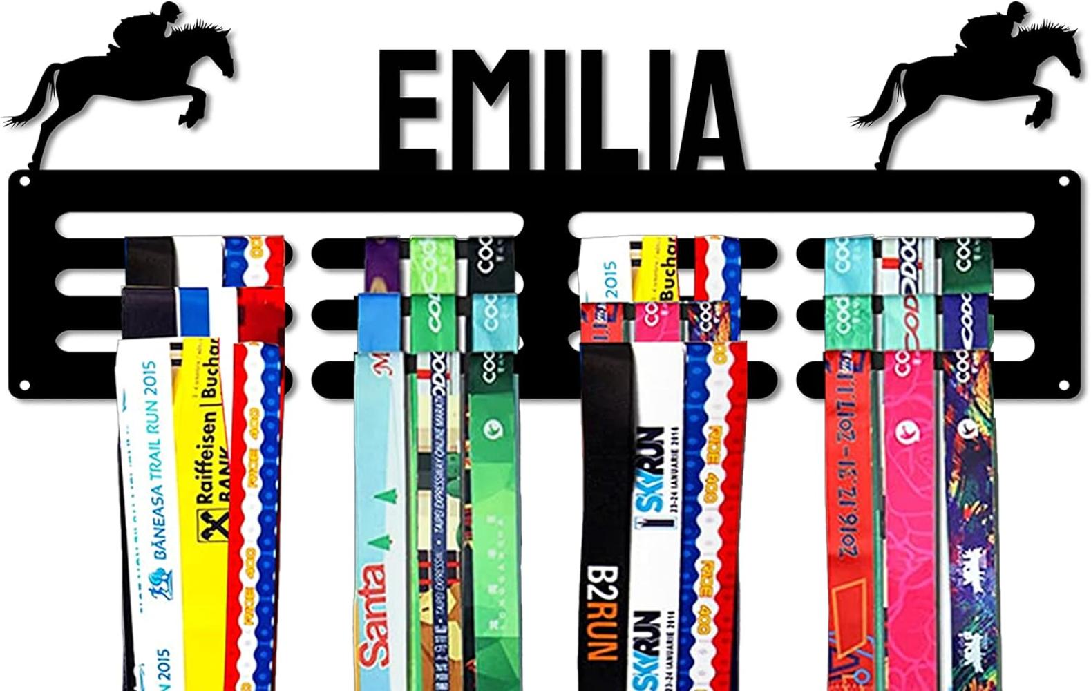 Kids Medal Display Rack, Personalized Name Sign for Sports Running Gymnastics Soccer, Wall Mounted Award Holder Organizer 20x8.5 inch
Kids Medal Display Rack, Personalized Name Sign for Sports Running Gymnastics Soccer, Wall Mounted Award Holder Organizer 20x8.5 inch