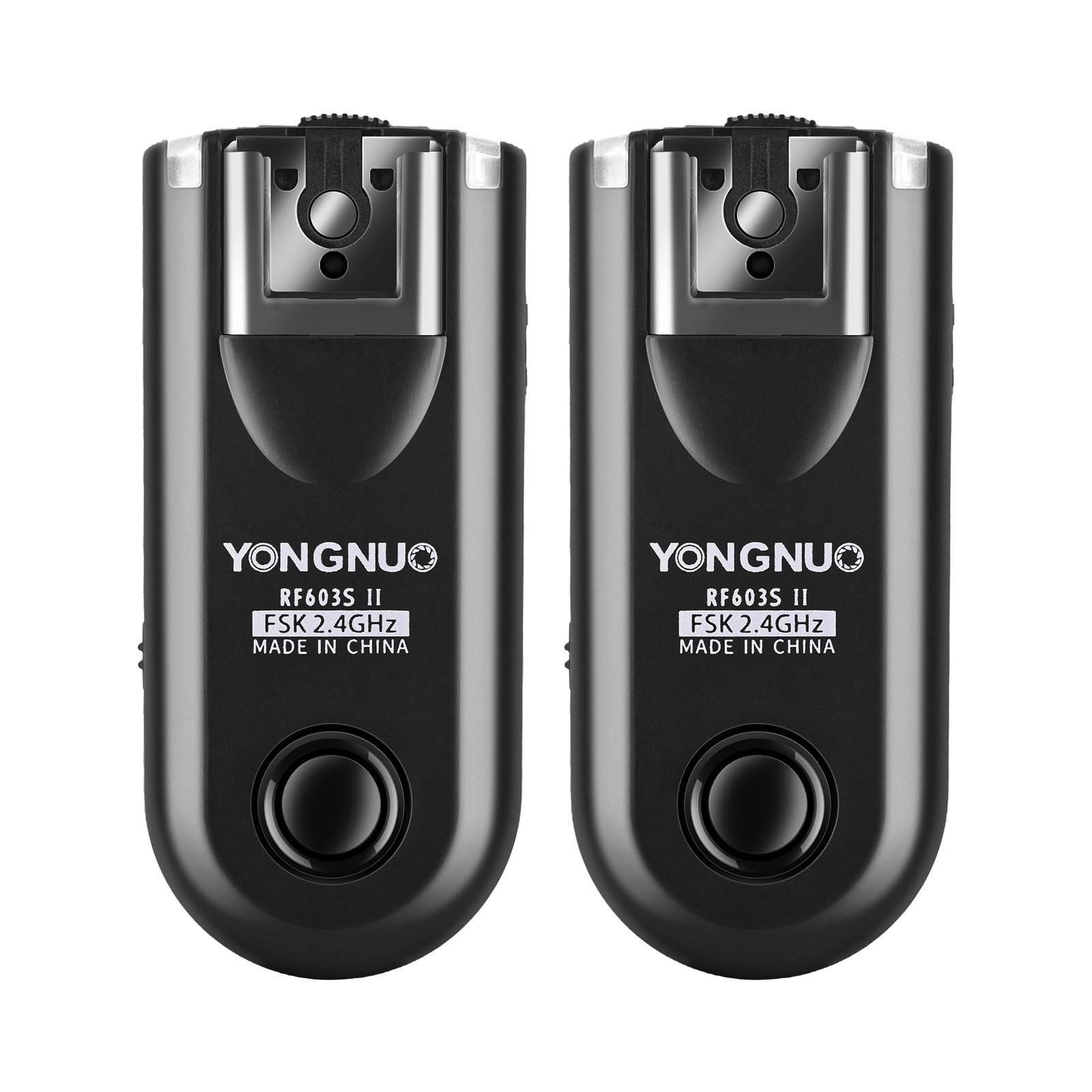 YONGNUO RF603II S2 2.4G беспроводной передатчик вспышки 16 каналов дальность передачи 100 м чёрный
YONGNUO RF603II S2 2.4G беспроводной передатчик вспышки 16 каналов дальность передачи 100 м чёрный