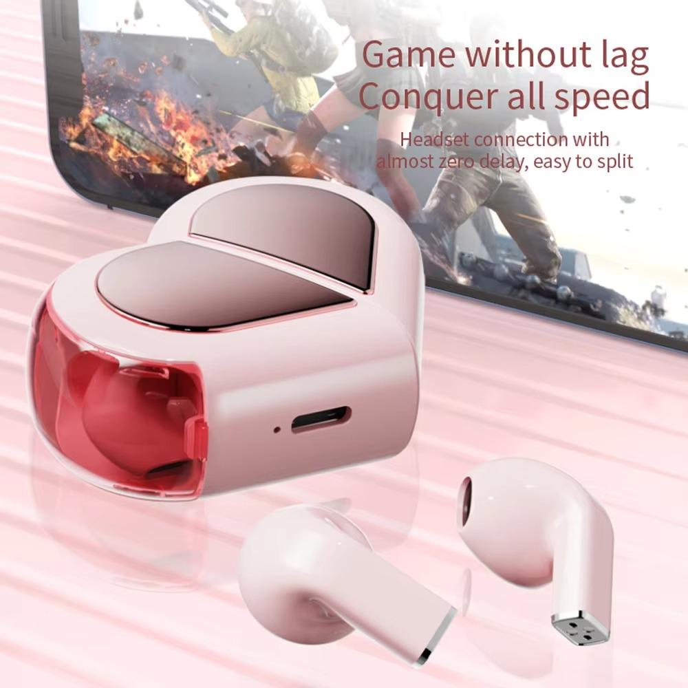 Low Latency Rotatable Bluetooth Earphones Couple Earphone Heart Shape Headphones Women чорний
Low Latency Rotatable Bluetooth Earphones Couple Earphone Heart Shape Headphones Women чорний