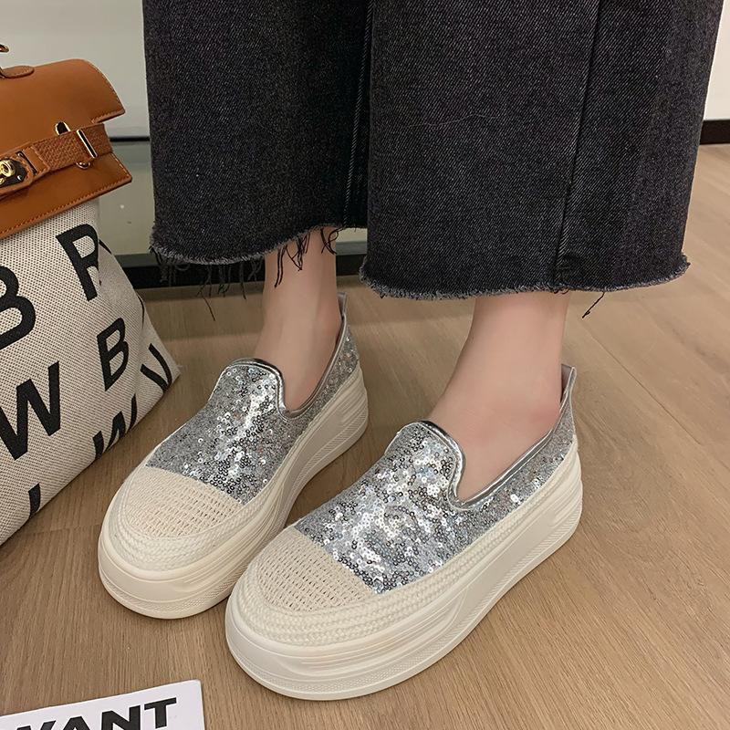 Весна 2024 года, новые туфли рыбака с толстой подошвой и блестками, корейская версия универсальных женских одинарных туфель, увеличивающих рост, модные мокасины tide 40 серебряный
Весна 2024 года, новые туфли рыбака с толстой подошвой и блестками, корейская версия универсальных женских одинарных туфель, увеличивающих рост, модные мокасины tide 40 серебряный