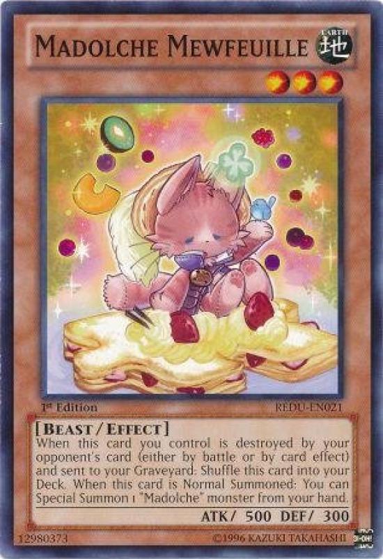 English Version Madolche Mewfeuille Return of the Duelist Yu-Gi-Oh! (REDU-EN021) - - Unlimi...
English Version Madolche Mewfeuille Return of the Duelist Yu-Gi-Oh! (REDU-EN021) - - Unlimi...