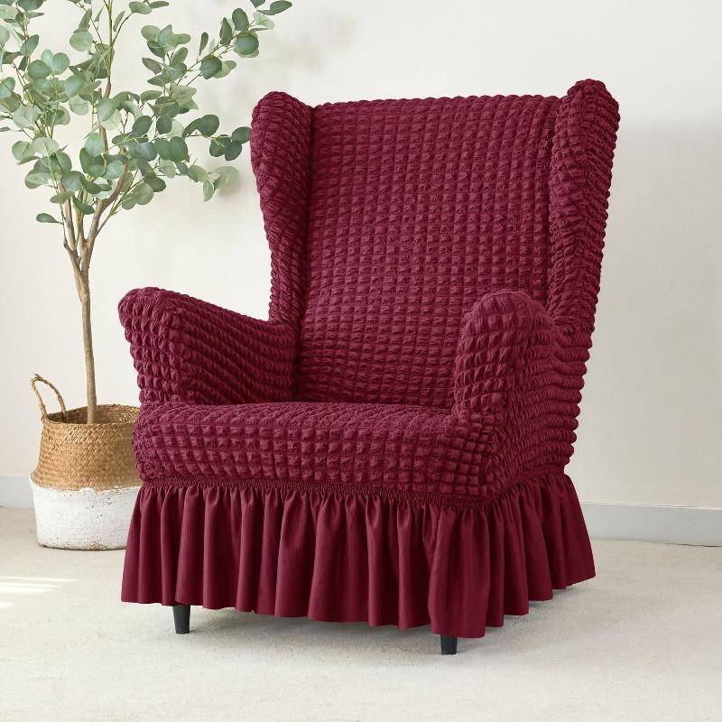 Elegant Simple Solid Color Wingchair Cover High Elastic Bubble Grid Stretch Washable Slipcover for Home/Kitchen Sofa Chair Decor Wingchair Cover 1pc бордовий
Elegant Simple Solid Color Wingchair Cover High Elastic Bubble Grid Stretch Washable Slipcover for Home/Kitchen Sofa Chair Decor Wingchair Cover 1pc бордовий