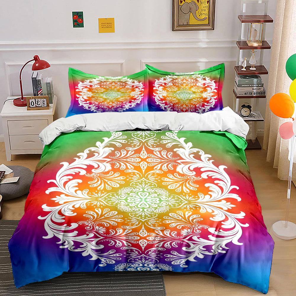 White floral mandala pattern. Bedding sets Duvet cover sets Duvet covers Pillowcases(1 * Duvet Cover 2 * Pillowcases, without duvet insert) 135x200cm
White floral mandala pattern. Bedding sets Duvet cover sets Duvet covers Pillowcases(1 * Duvet Cover 2 * Pillowcases, without duvet insert) 135x200cm
