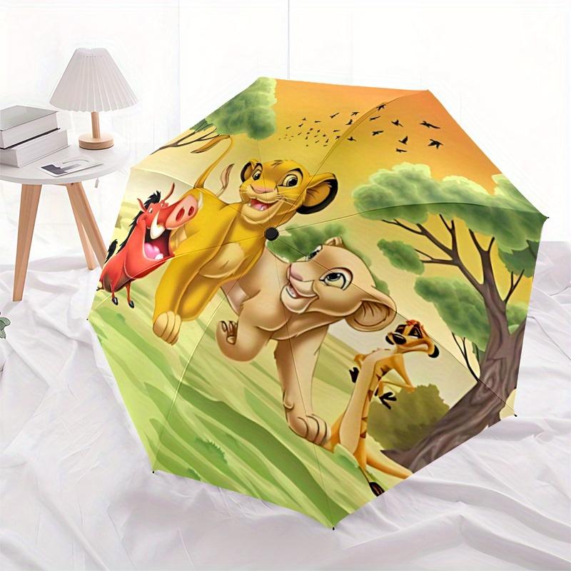 1pc Simba Nala Timon and Pumbaa s Joyful Adventure Pattern Beautiful Looking Automatic Folding Umbrella, 3 Folding, 8 Iron Frame Design, Dur
1pc Simba Nala Timon and Pumbaa s Joyful Adventure Pattern Beautiful Looking Automatic Folding Umbrella, 3 Folding, 8 Iron Frame Design, Dur