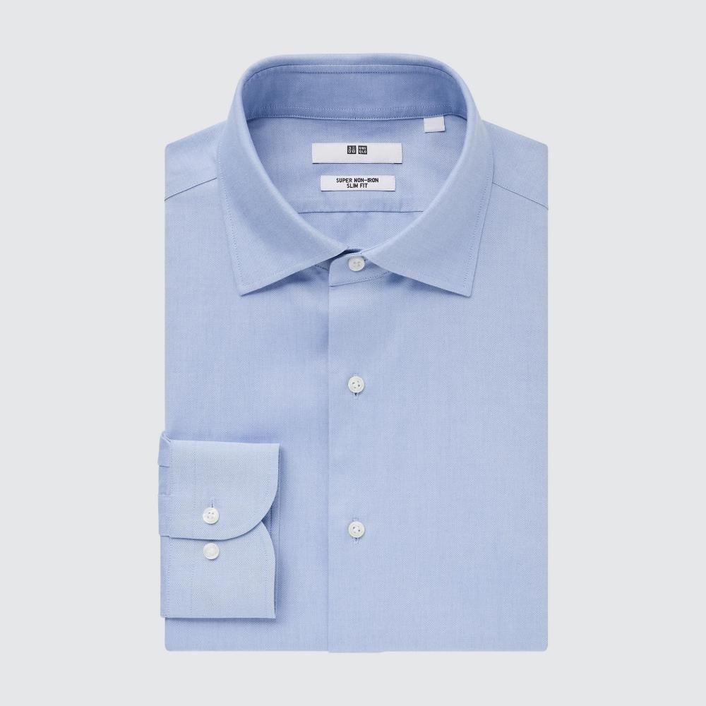 UNIQLO JAPAN Super noniron slimfit shirt semiwide collar long sleeves no pockets
UNIQLO JAPAN Super noniron slimfit shirt semiwide collar long sleeves no pockets