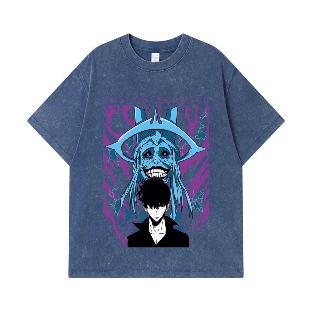 275 GSM Washed T-shirts 100% Cotton Solo Leveling V5 Print Unisex Heavy Cotton T Shirt 2XL королівський синій колір
275 GSM Washed T-shirts 100% Cotton Solo Leveling V5 Print Unisex Heavy Cotton T Shirt 2XL королівський синій колір