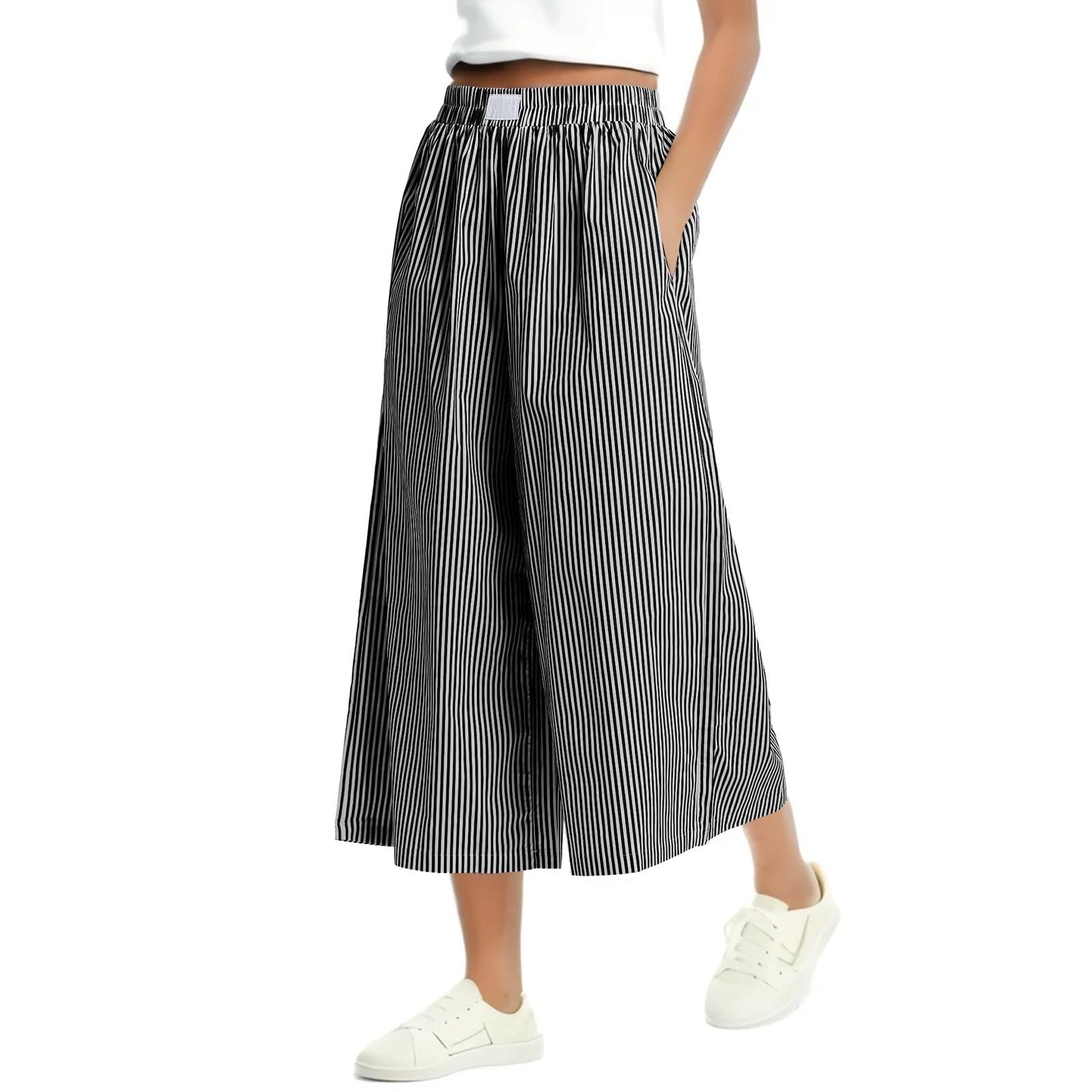 Модные брюки Свободные брюки-кюлоты с широкими штанинами Женские клетчатые брюки Шорты Брюки с карманами Клетчатые брюки с топами M чёрный
Модные брюки Свободные брюки-кюлоты с широкими штанинами Женские клетчатые брюки Шорты Брюки с карманами Клетчатые брюки с топами M чёрный