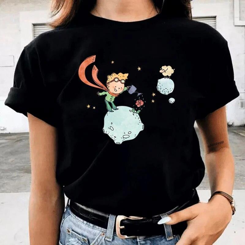 Little Prince Printed Tshirt Casual Hip Hop Female Tops 2021 New Women Fashion Summer T-shirt Harajuku Kawaii Short Sleeve Tees Unisex
Little Prince Printed Tshirt Casual Hip Hop Female Tops 2021 New Women Fashion Summer T-shirt Harajuku Kawaii Short Sleeve Tees Unisex