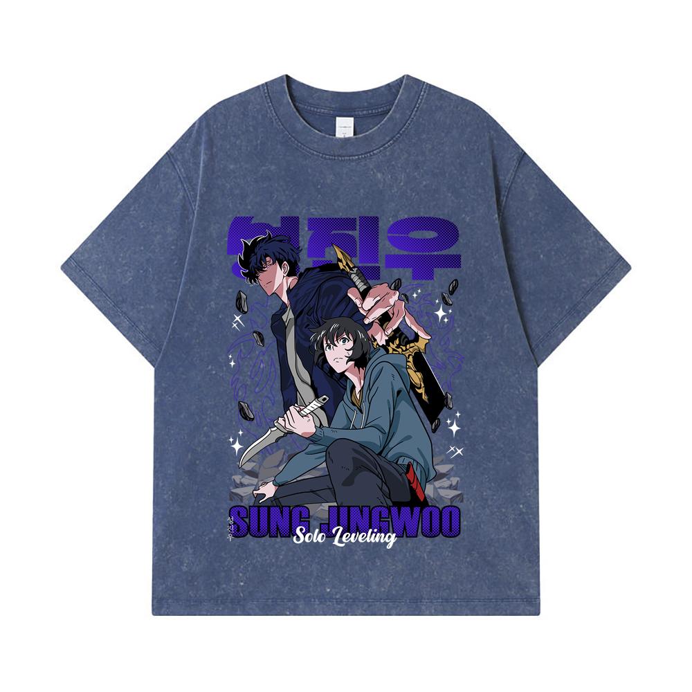 275 GSM Washed T-shirts 100% Cotton Solo Leveling V4 Print Unisex Heavy Cotton T Shirt 2XL королівський синій колір
275 GSM Washed T-shirts 100% Cotton Solo Leveling V4 Print Unisex Heavy Cotton T Shirt 2XL королівський синій колір