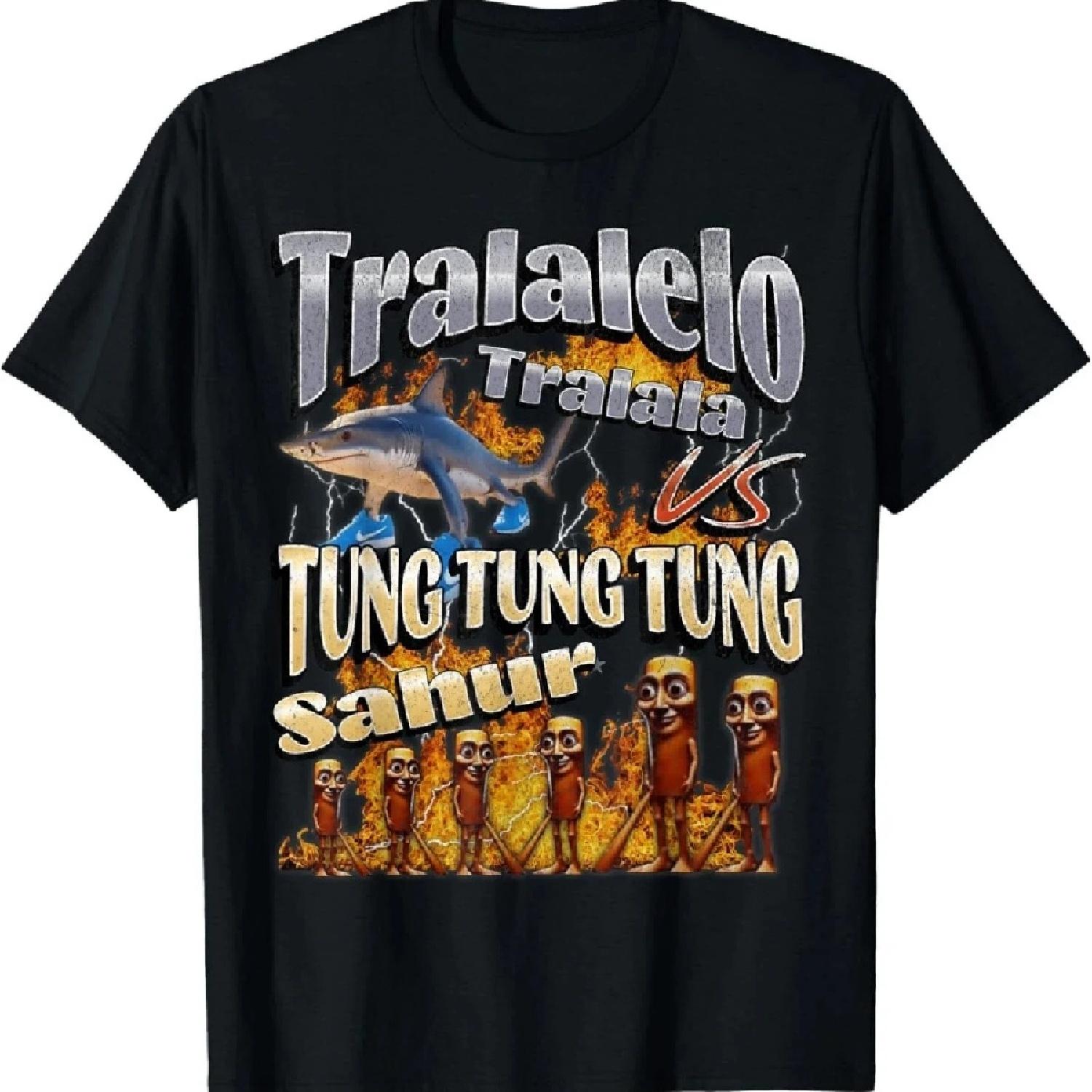 Italian Brainrot Tralalero Tralala Tung Tung Tung Sahur Bombardiro Crocodilo Funny Meme T-Shirt Men Women Tees Y2k Tops XXXXXL чорний
Italian Brainrot Tralalero Tralala Tung Tung Tung Sahur Bombardiro Crocodilo Funny Meme T-Shirt Men Women Tees Y2k Tops XXXXXL чорний