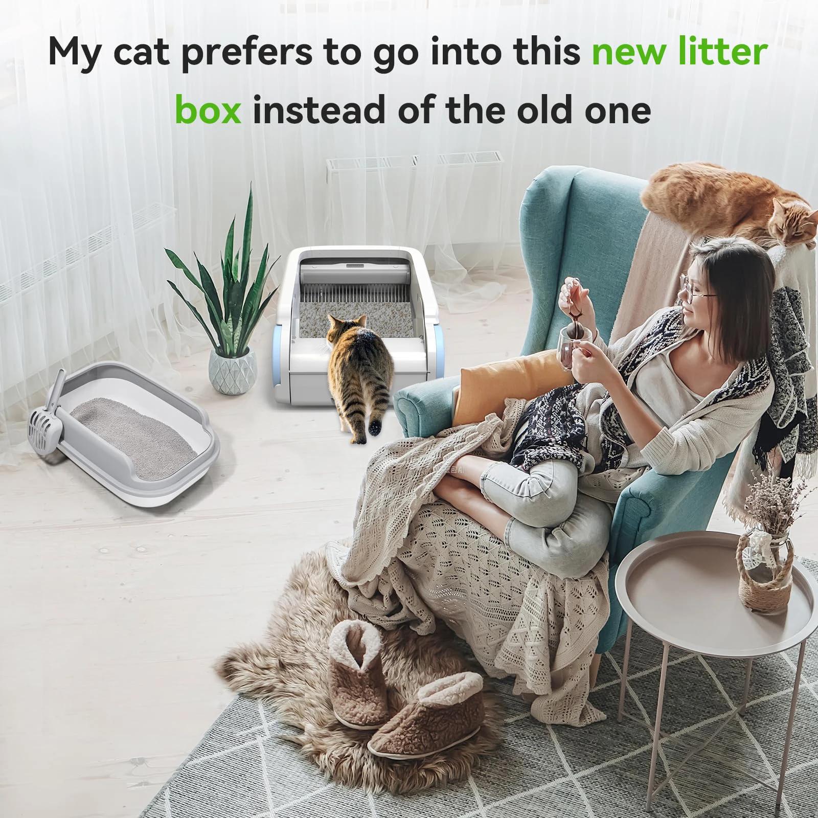 Auto Cat Litter Box Semi-closed Cat Toilet Automatic Cleaning Smart Anti-pinch Ultra-long Standby Easy Deodorizing&Bacteriostati Key Version
Auto Cat Litter Box Semi-closed Cat Toilet Automatic Cleaning Smart Anti-pinch Ultra-long Standby Easy Deodorizing&Bacteriostati Key Version