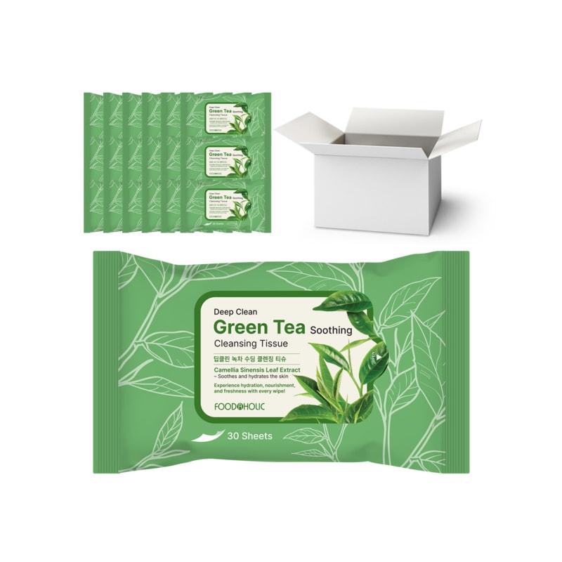 Foodaholic Deep Clean Green Tea Soothing Cleansing Tissues, 30 Sheets per Box (30 Pieces)
Foodaholic Deep Clean Green Tea Soothing Cleansing Tissues, 30 Sheets per Box (30 Pieces)