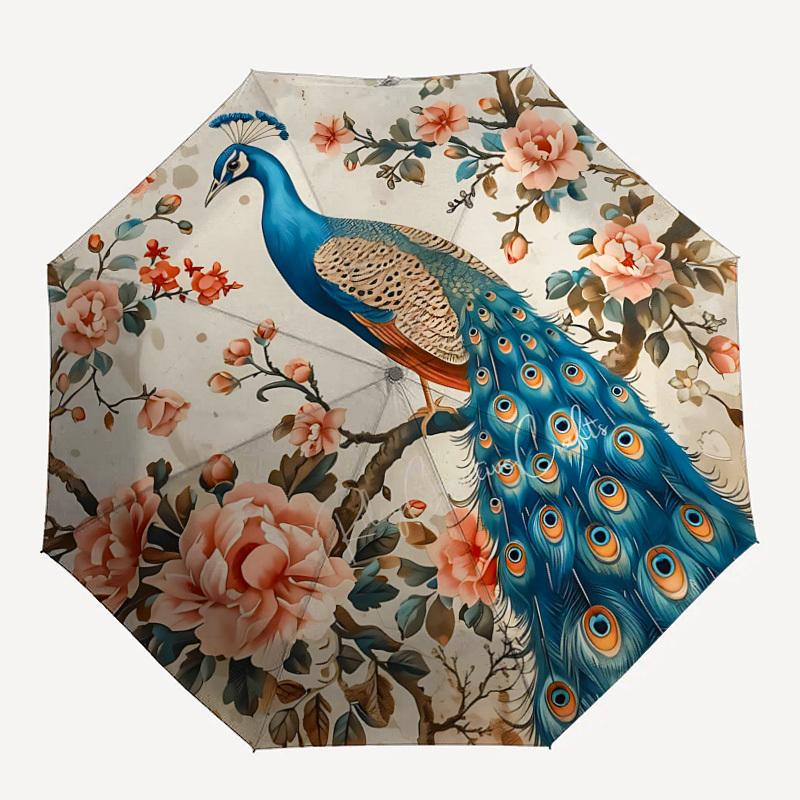 1pc Peacock Flowers Pattern Umbrella Automatic Opening and Closing Umbrella, High quality Umbrella, Ideal Gift for Her 243
1pc Peacock Flowers Pattern Umbrella Automatic Opening and Closing Umbrella, High quality Umbrella, Ideal Gift for Her 243