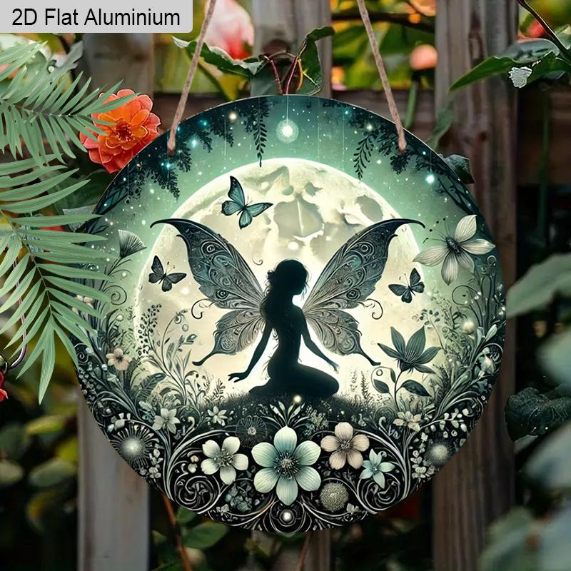2D Flat 1pc Forest Floral Aluminum Hanging Plaque, Moon Fairy Design Sign, Home Decor, Garden Decor, Patio Decor, Wonderful Gift for Fantasy Lovers 7.87×7.87inch
2D Flat 1pc Forest Floral Aluminum Hanging Plaque, Moon Fairy Design Sign, Home Decor, Garden Decor, Patio Decor, Wonderful Gift for Fantasy Lovers 7.87×7.87inch