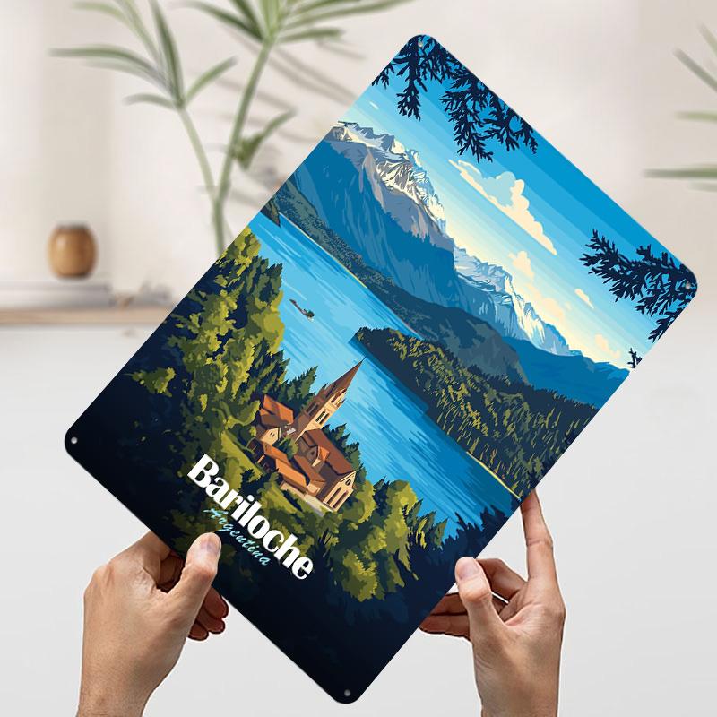 Bariloche Argentina Travel Poster Customized Wall Art Vintage Metal Signs Retro Tin Plaque for Man Cave Decoration Home Decor At 7.9x11.8In(20x30cm)
Bariloche Argentina Travel Poster Customized Wall Art Vintage Metal Signs Retro Tin Plaque for Man Cave Decoration Home Decor At 7.9x11.8In(20x30cm)