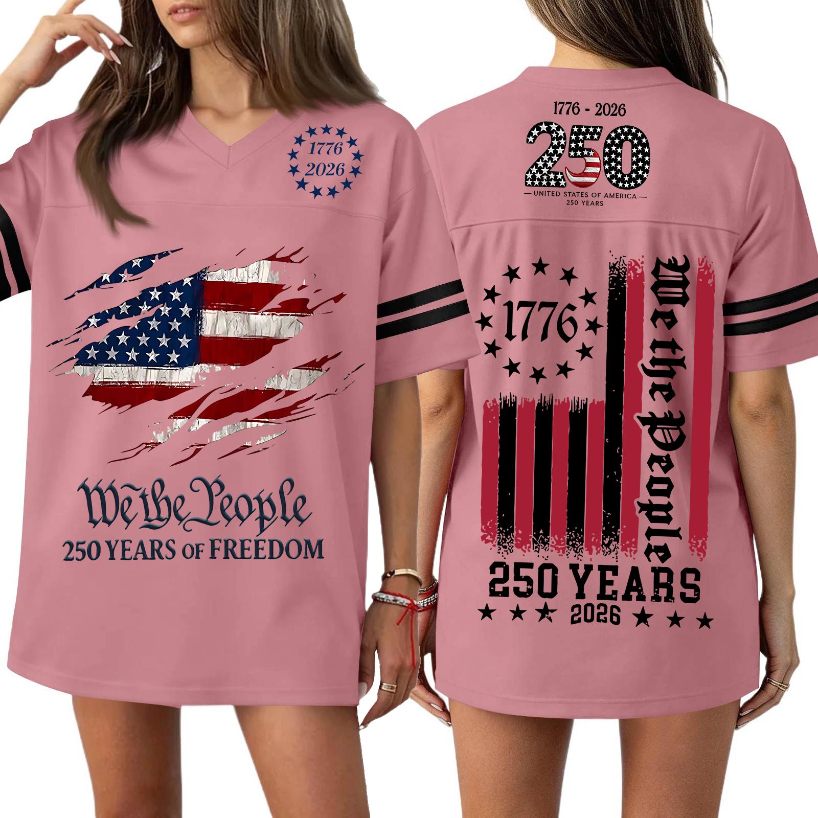 Women’s Casual V Neck Short Sleeve Jersey Top with 250th Anniversary Independence Day Print and Loose Style XXL
Women’s Casual V Neck Short Sleeve Jersey Top with 250th Anniversary Independence Day Print and Loose Style XXL