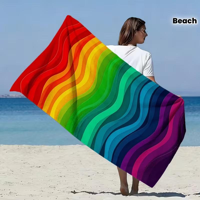 Ultra Fine Fiber Bath Towel with Super Absorbent Soft Durable Rainbow Stripe Design Suitable Daily SPA and Travel Scenes Towels W40*H60(CM)
Ultra Fine Fiber Bath Towel with Super Absorbent Soft Durable Rainbow Stripe Design Suitable Daily SPA and Travel Scenes Towels W40*H60(CM)