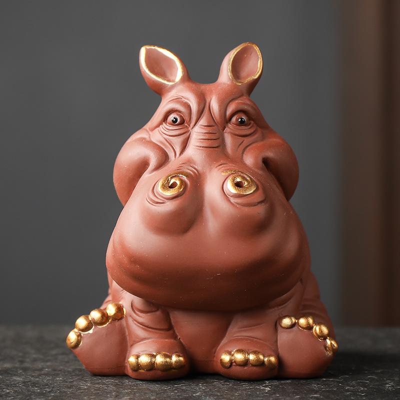 1PCS Creativity Purple Clay Tea Pet Handmade Hippo Statue Ornaments Desktop Crafts Chinese Tea Set Decoration Accessories 8.2x8x10.2cm
1PCS Creativity Purple Clay Tea Pet Handmade Hippo Statue Ornaments Desktop Crafts Chinese Tea Set Decoration Accessories 8.2x8x10.2cm