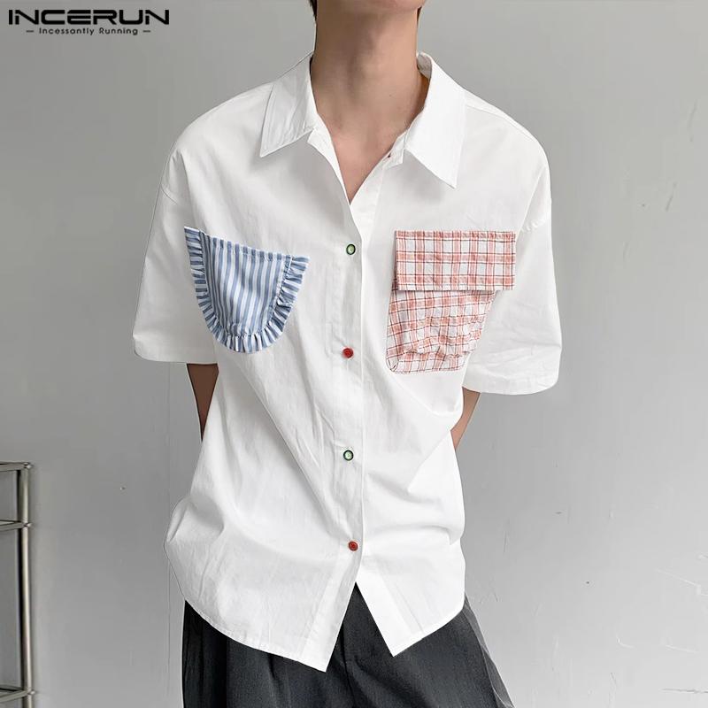 INCERUN Oversized Summer Men Lapel Neck Plaid Print Patchwork Buttons Casual Shirts S
INCERUN Oversized Summer Men Lapel Neck Plaid Print Patchwork Buttons Casual Shirts S