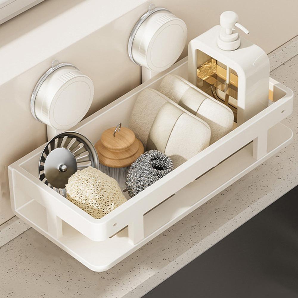 Wall Mounted Suction Cup Dish Sponge Holder Punch Free Rag Drainage Rack Sink Drain Rack Bathroom Beige-Style A
Wall Mounted Suction Cup Dish Sponge Holder Punch Free Rag Drainage Rack Sink Drain Rack Bathroom Beige-Style A