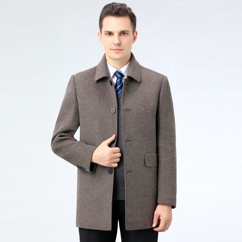 Повседневное деловое утолщенное съемное подкладка из гусиного пуха двухстороннее кашемировое пальто средней длины мужское пальто ветровка 195
Повседневное деловое утолщенное съемное подкладка из гусиного пуха двухстороннее кашемировое пальто средней длины мужское пальто ветровка 195