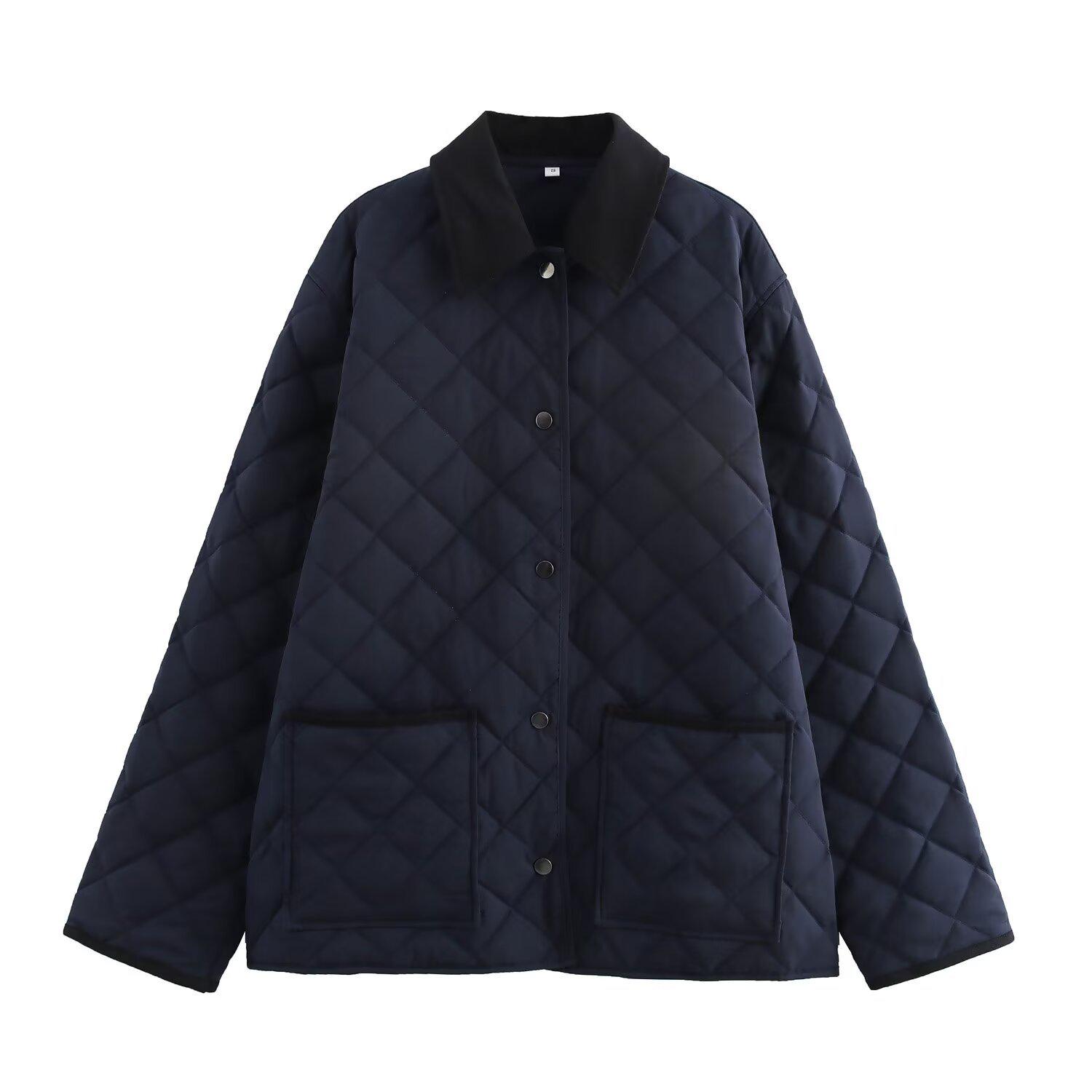2025 Spring European & American Style Women s Quilted Color Block Collar Cotton Jacket Extra Small темно-синий
2025 Spring European & American Style Women s Quilted Color Block Collar Cotton Jacket Extra Small темно-синий