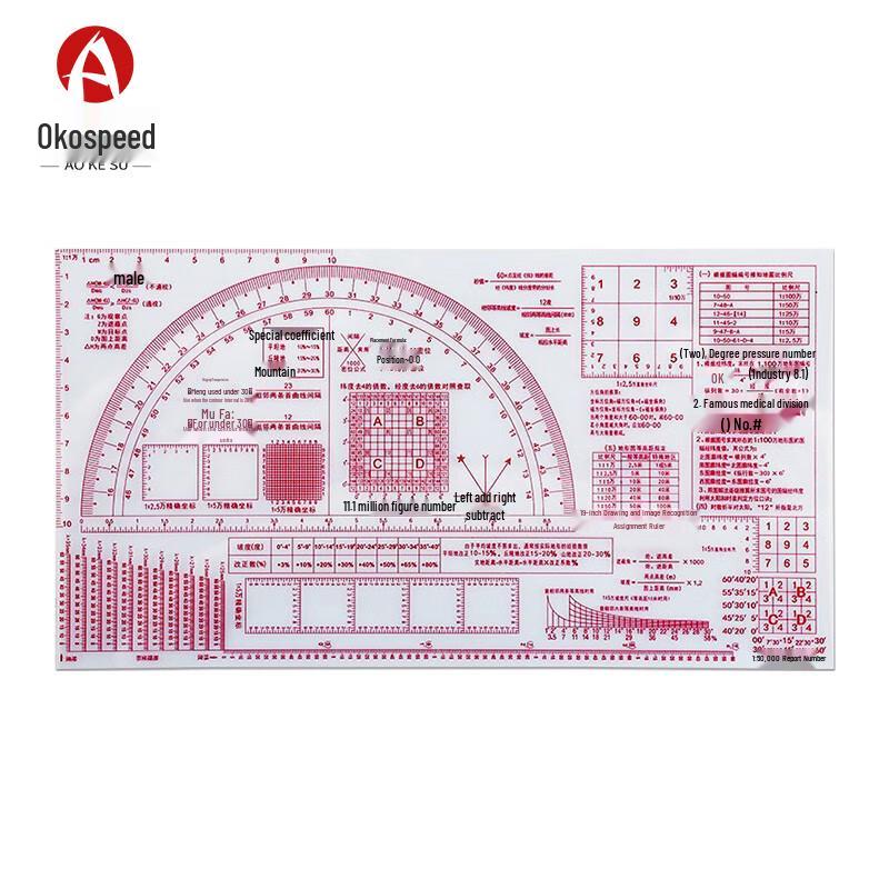 Aokosu Multifunctional Map Reading Ruler
Aokosu Multifunctional Map Reading Ruler