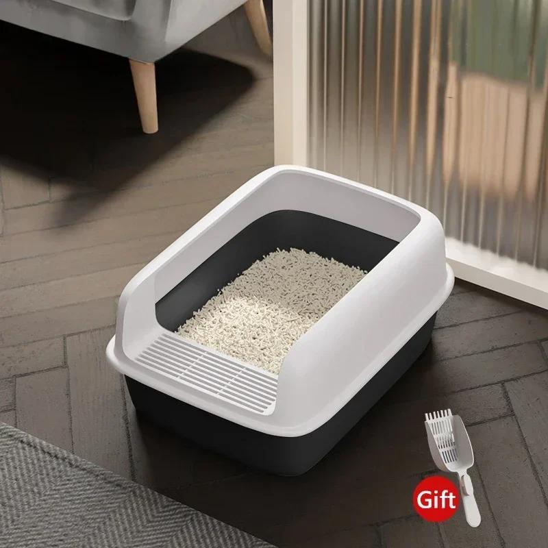 Small Size Anti-Splash Pet Sandbox-Kitty Litter Box Cats Toilet Tray Bedpan Essential Cleaning Supplies for Kittens & Small Cats S 41x31x17cm чорний
Small Size Anti-Splash Pet Sandbox-Kitty Litter Box Cats Toilet Tray Bedpan Essential Cleaning Supplies for Kittens & Small Cats S 41x31x17cm чорний